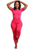 Smalldog Holdings - Active Wear - Long Pants - Short Sleeve Athleisure Set