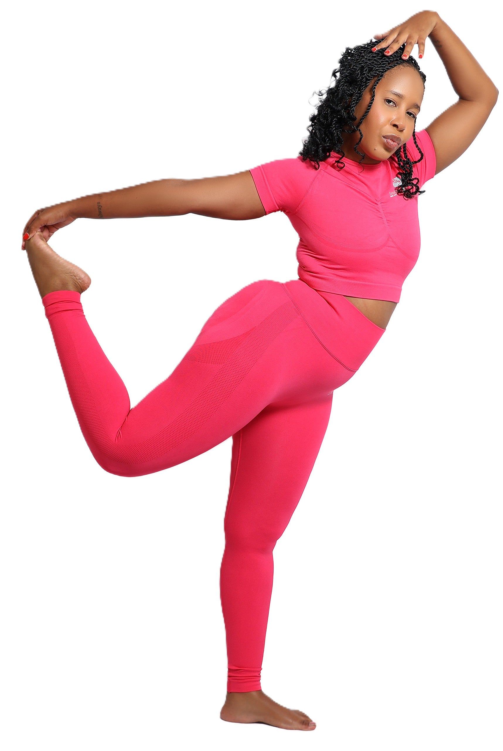 Smalldog Holdings - Active Wear - Long Pants - Short Sleeve Athleisure Set
