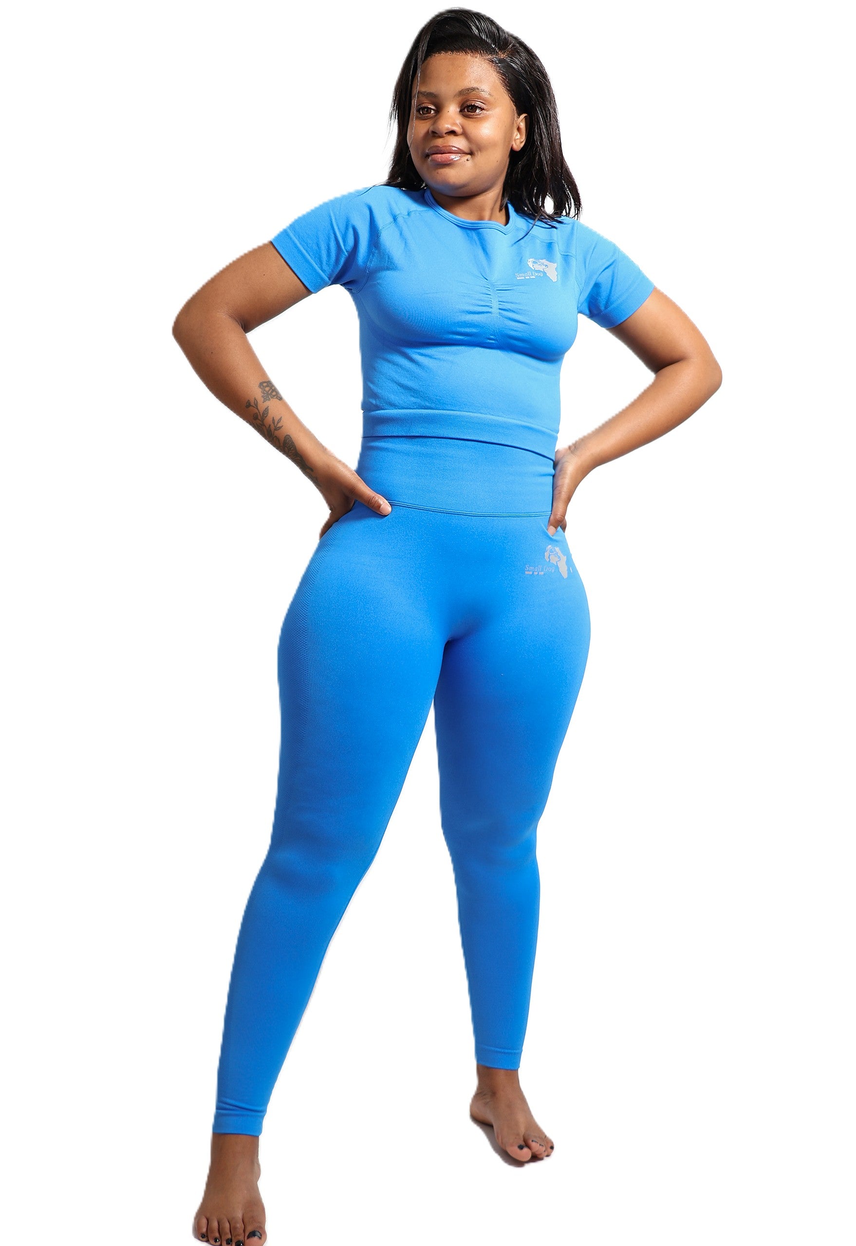 Smalldog Holdings - Active Wear - Long Pants - Short Sleeve Athleisure Set