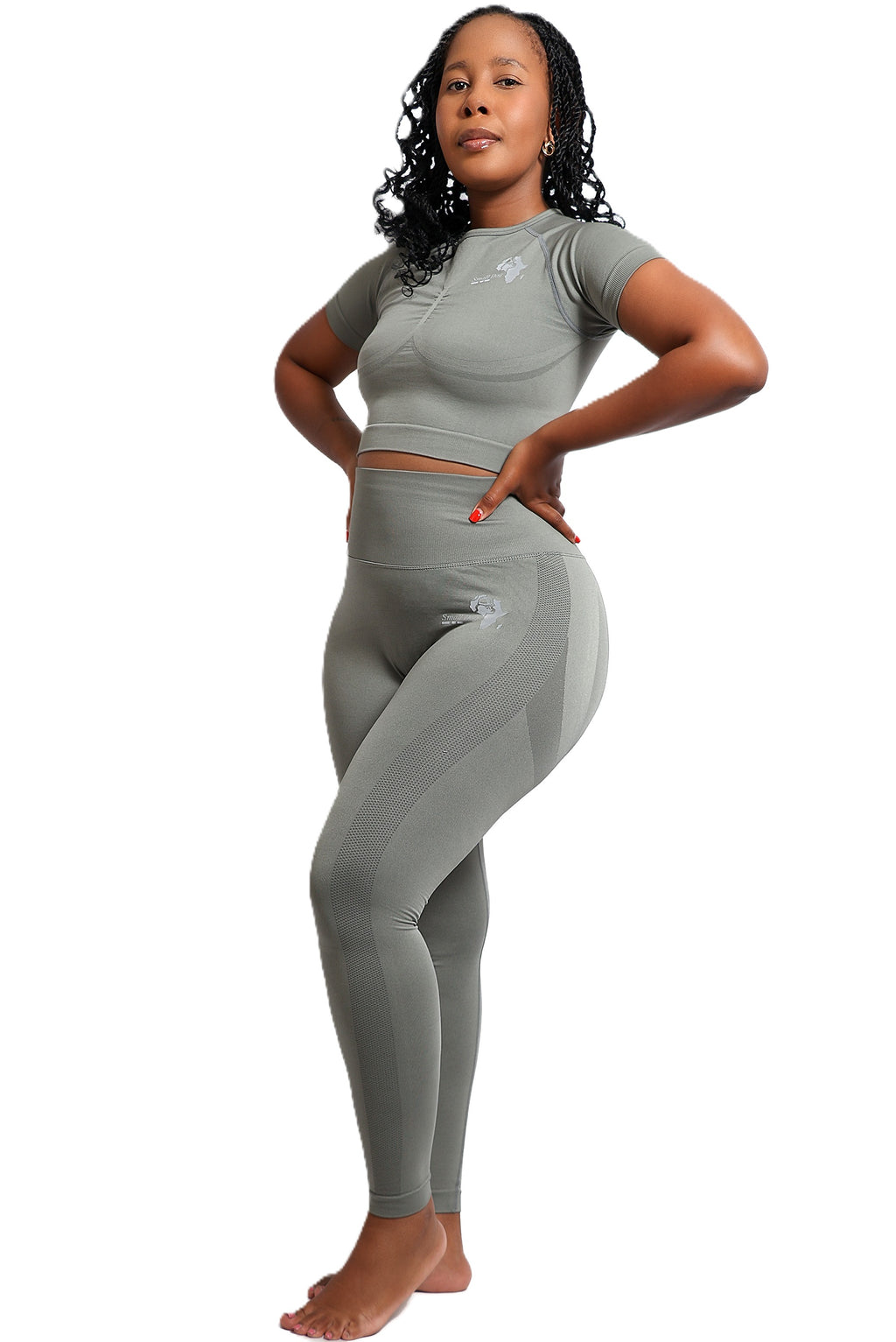 Smalldog Holdings - Active Wear - Long Pants - Short Sleeve Athleisure Set